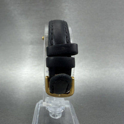 Seiko Watch Women 20mm Black Dial Gold Tone Round Vintage 1N000F69 New Battery7
