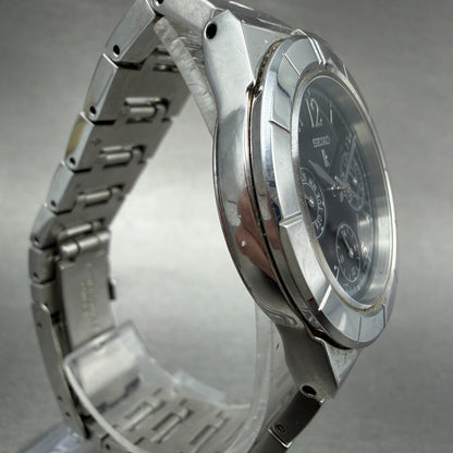 Seiko Lukia Watch Women 33mm Black Dial Silver Tone Daydate 5y89-0b30 NewBattery3