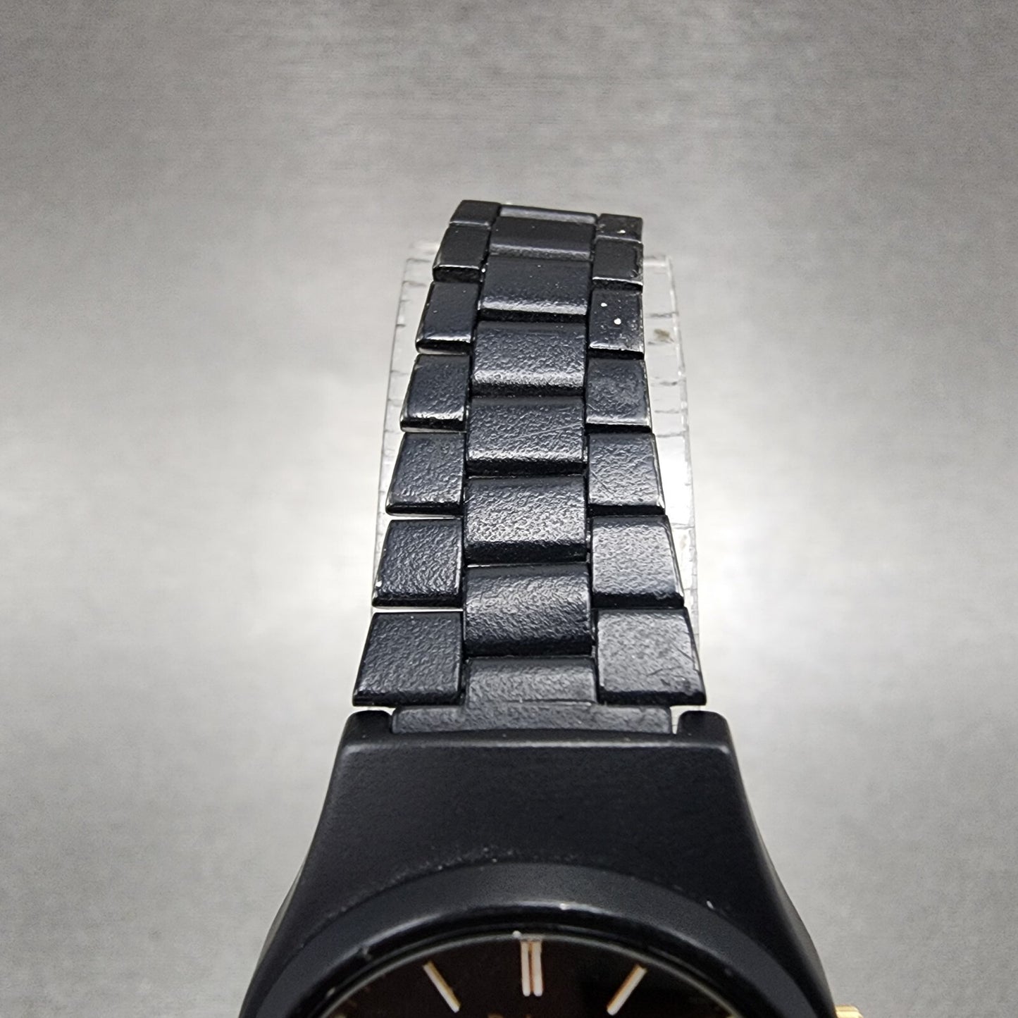 Pulsar Watch Women 25mm Black Dial Black Tone Daydate Round Y6430330 New Batt4