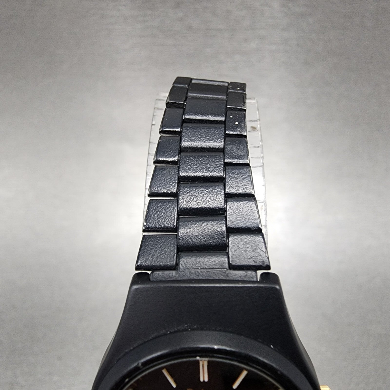Pulsar Watch Women 25mm Black Dial Black Tone Daydate Round Y6430330 New Batt4