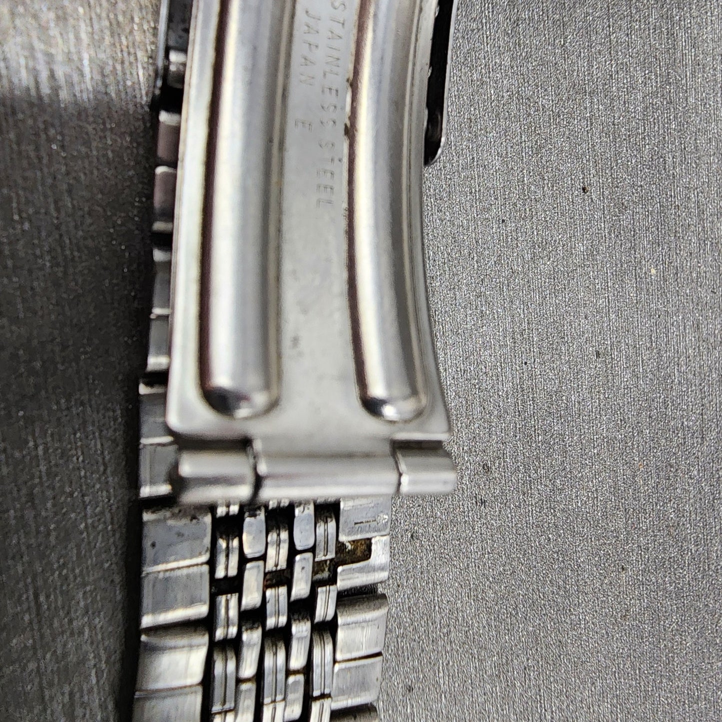 Seiko Bracelet 19mm Stainless Steel Tri Folding Clasp Vintage10