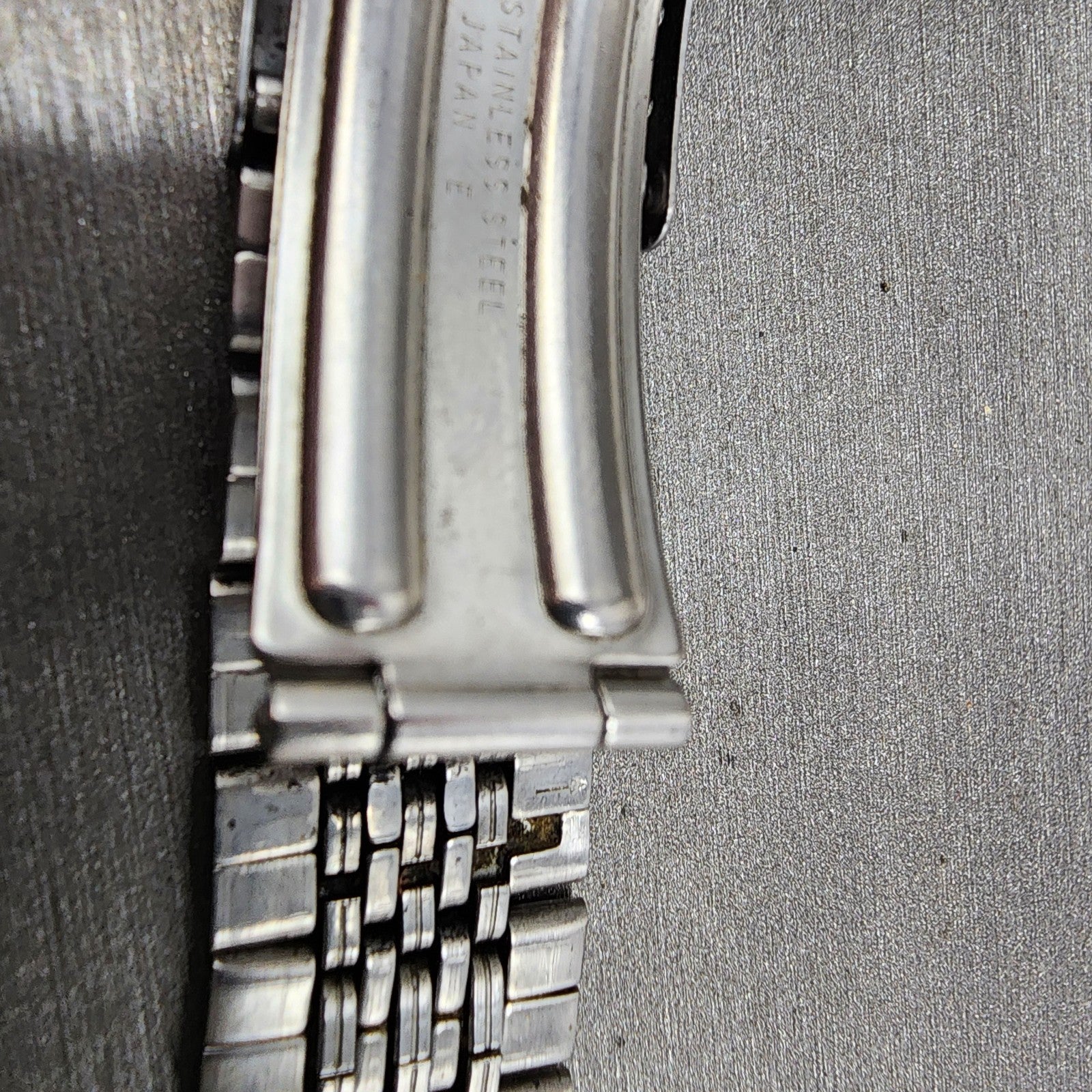 Seiko Bracelet 19mm Stainless Steel Tri Folding Clasp Vintage10