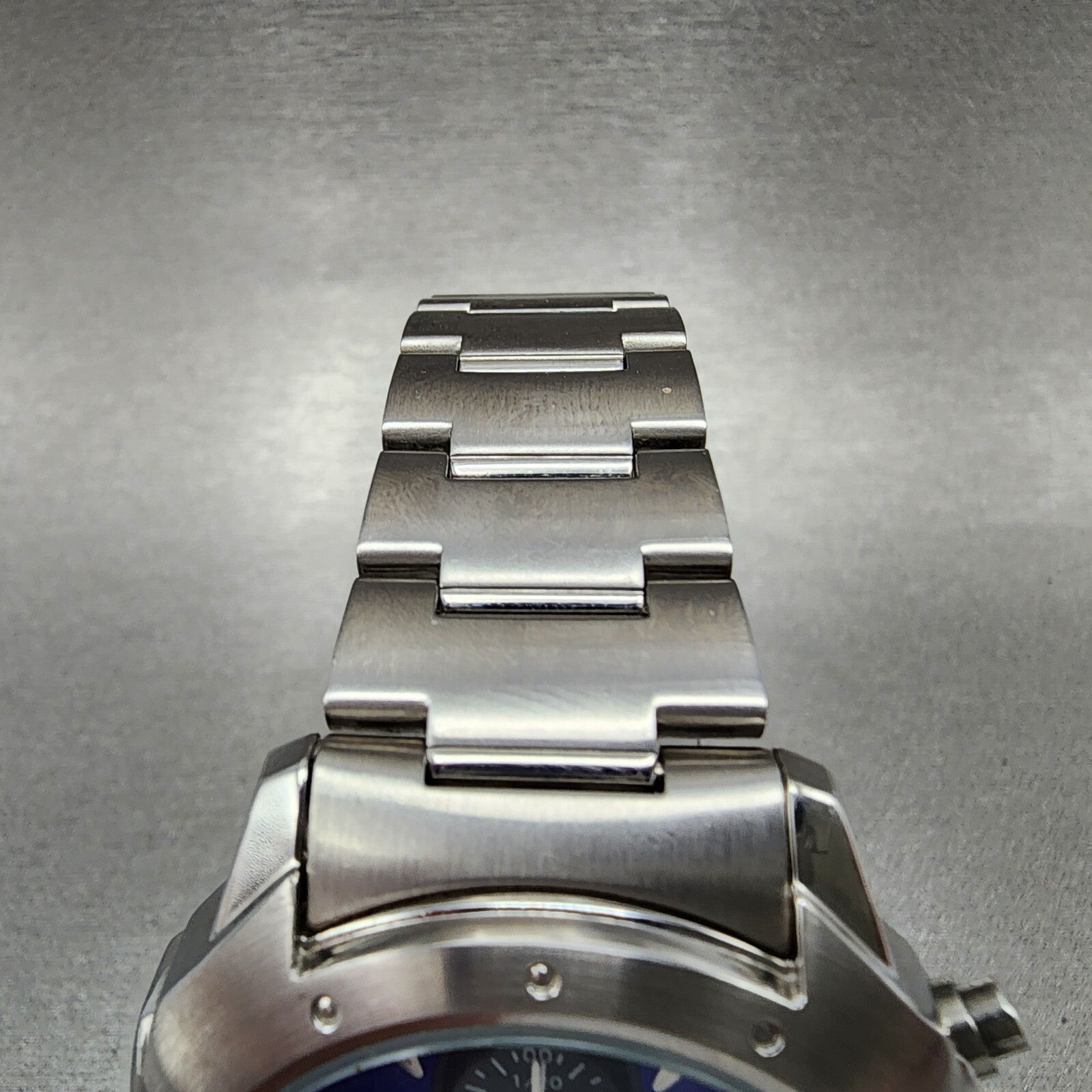 Seiko Chronograph Watch Men 39mm Blue Dial Silver Tone Date 7t920cl0 New Batt4