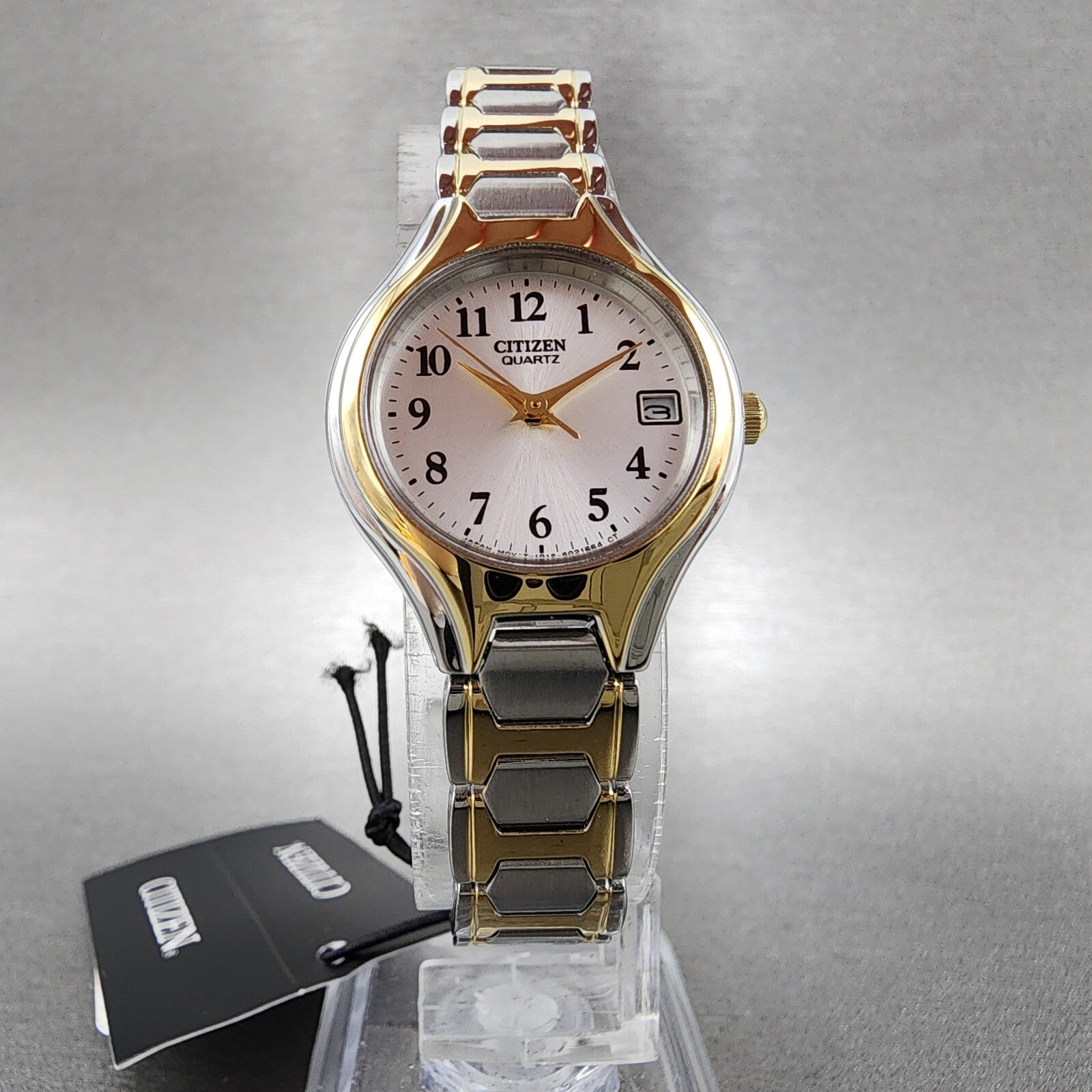Citizen Watch Women 23mm Silver Dial Two Tone Date Round EU225451A New Batt 1235