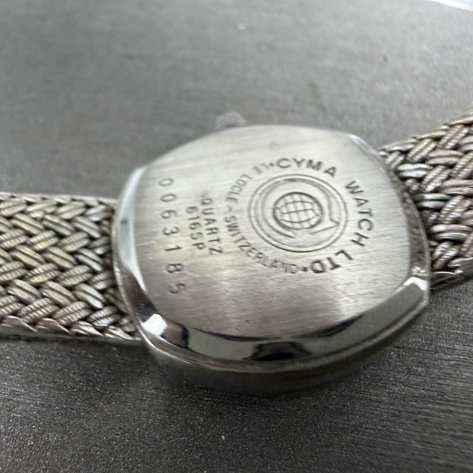 Cyma Watch Women 22mm Silver Dial Silver Tone Rectangle 616SP Mesh New Battery9
