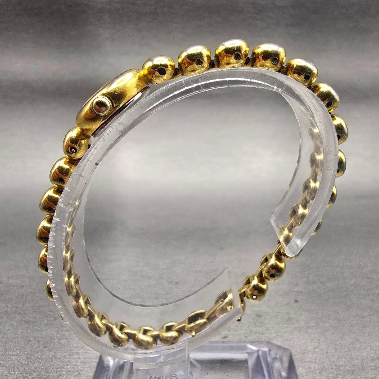 Seiko Watch Women 14mm Champagne Dial Gold Tone Round 1E20-0079 New Battery VTG6