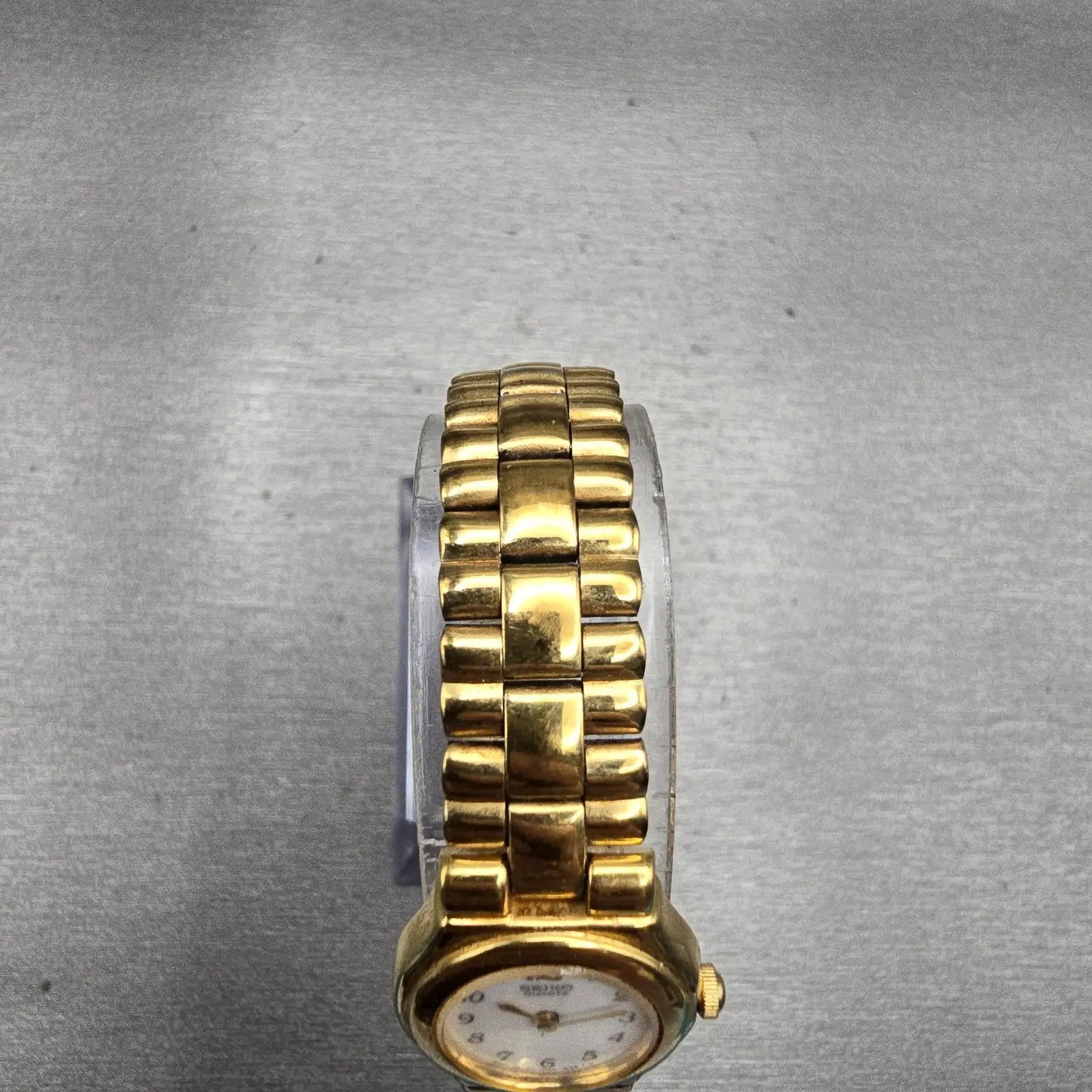 Seiko Watch Women 18mm White Dial Gold Tone Oval 1N00-5C70 New Battery Vintage4