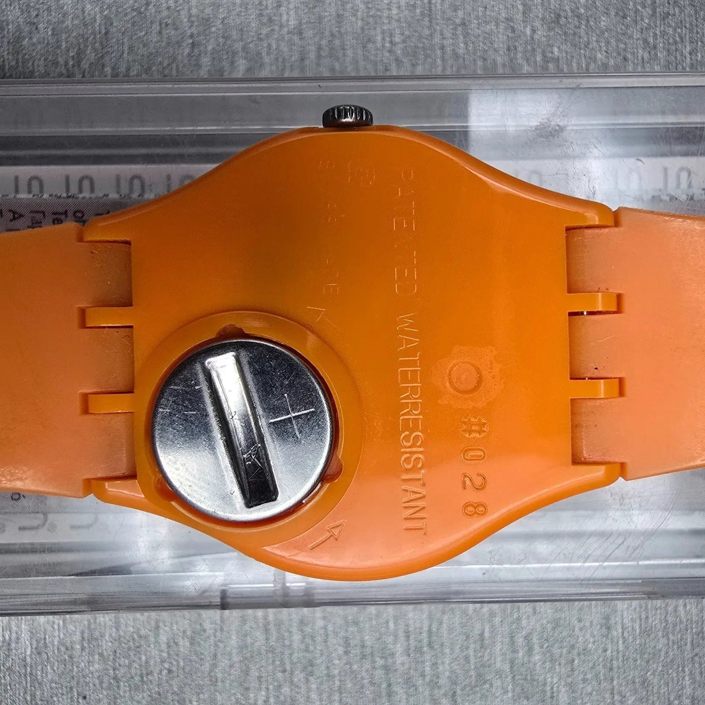 Swatch Fresh Papaya Watch Men 34mm Orange Dial Orange Tone GO105 New Battery12