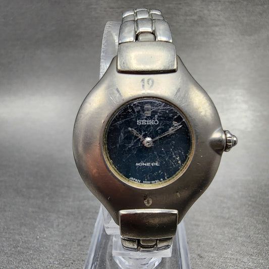 Seiko Kinetic Women Watch 27mm Blue Dial Steel Round 1M20-0A40 PARTS