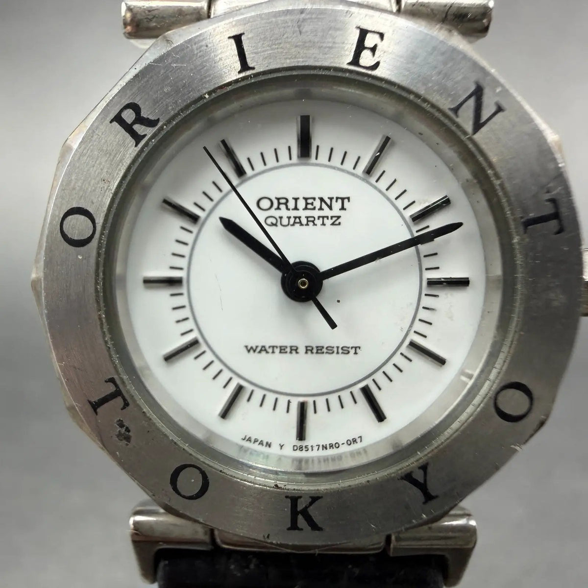 Orient Watch Women 24mm White Dial Silver Tone Round New Battery Vintage1