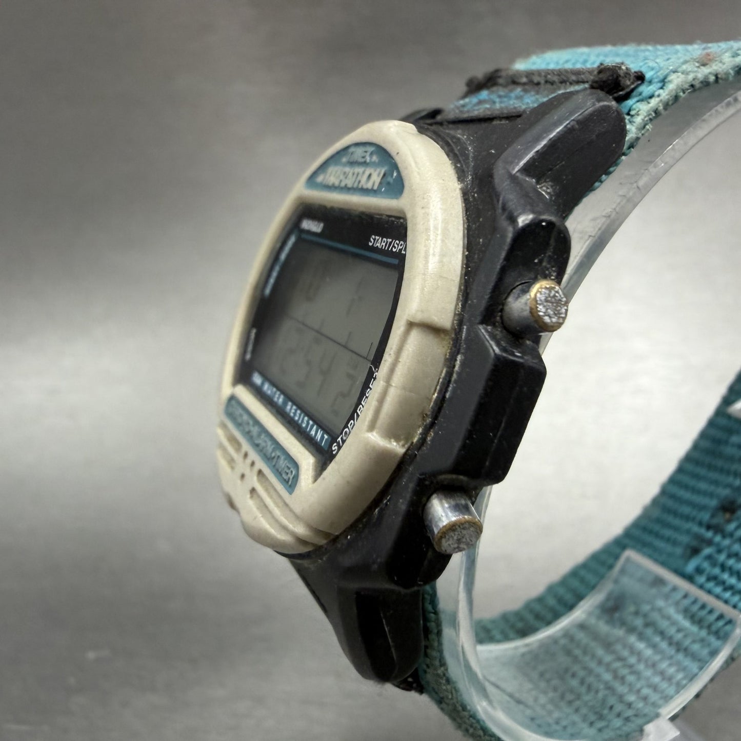 Timex Marathon Digital Watch Men 40mm LCD Black Tone Alarm Chrono New Battery2