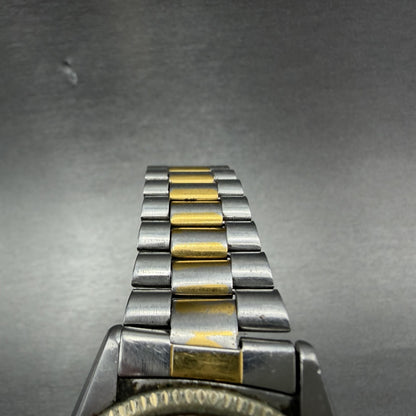 Seiko President SQ Watch Men 37mm Silver Dial Two Tone 6923-8089 READ!!!! NewBat4