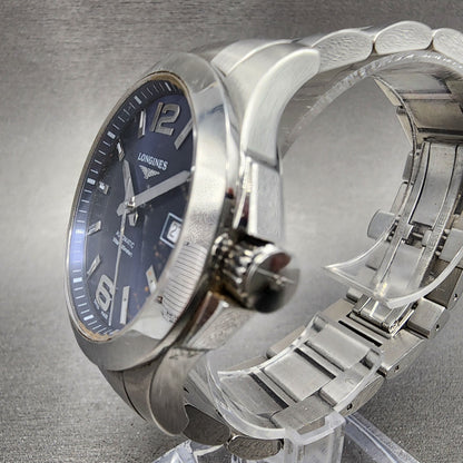 Longines Conquest Automatic Watch Men 39mm Blue Dial Steel L3.77.6.4.99.6 PARTS3
