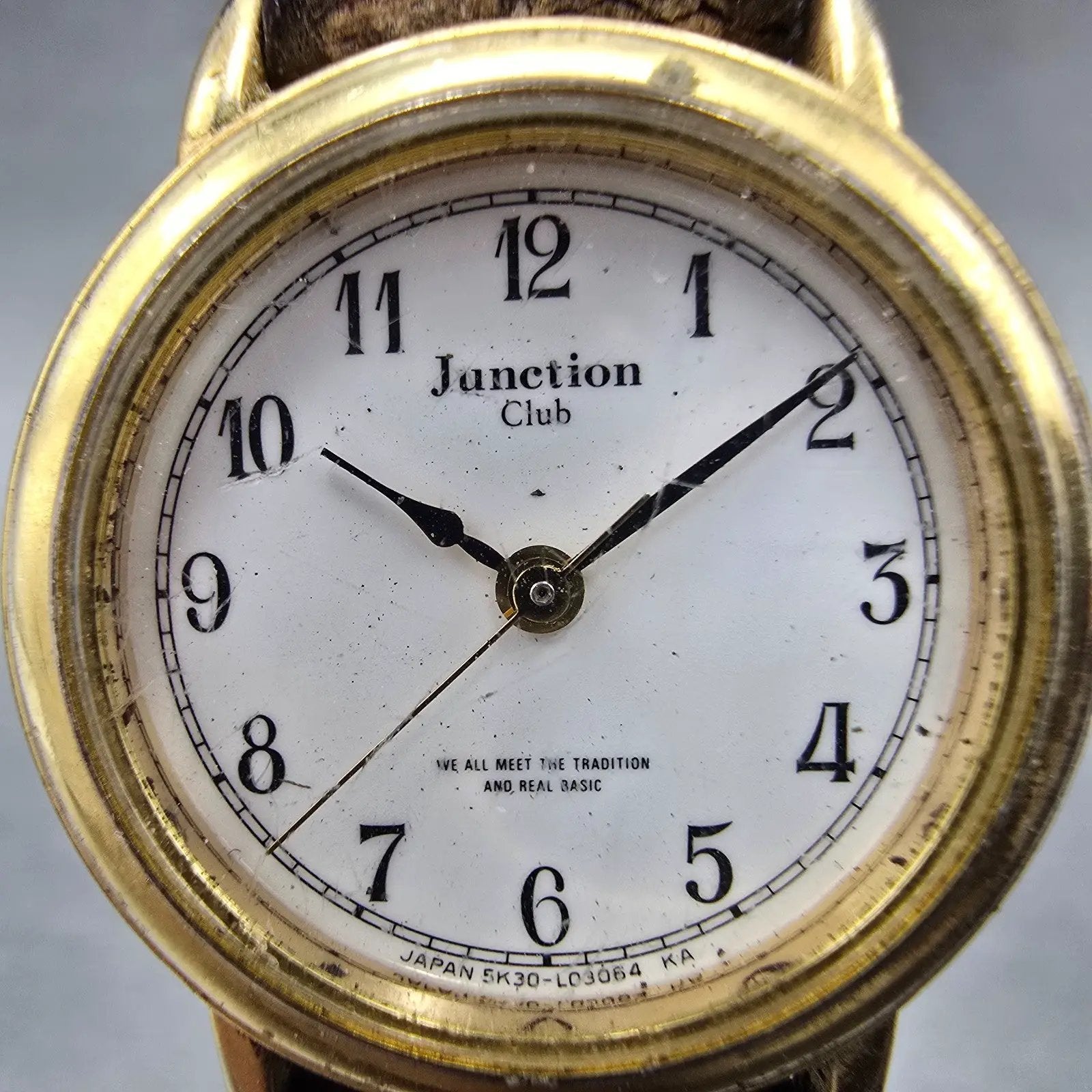 Citizen Vega Junction Watch Women 24mm White Dial Gold Tone 5K30-409418 New Batt1