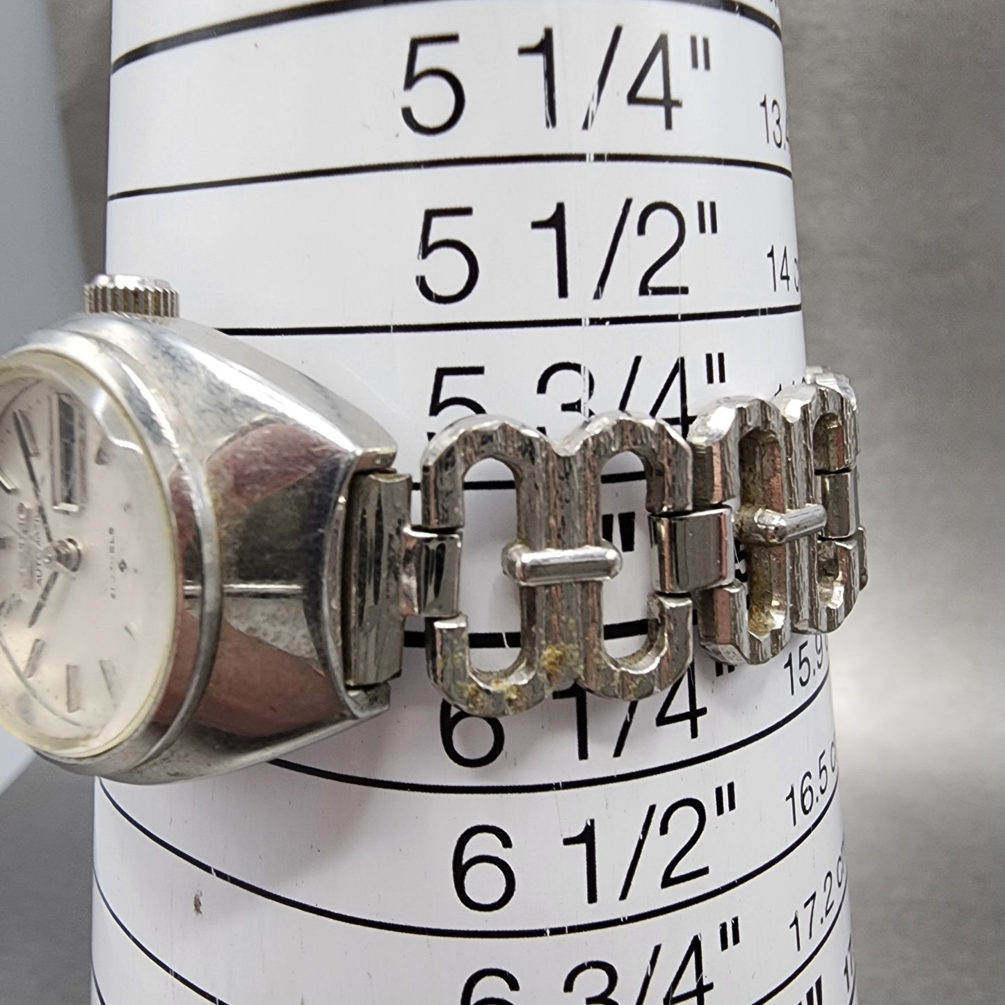 Seiko Automatic Watch Women 24mm Silver Dial Silver Tone Daydate 27060090 Runs10