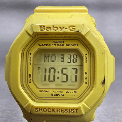 Casio Baby-G BG-5602 Watch Women 40mm Yellow Chronograph Alarm New Battery1
