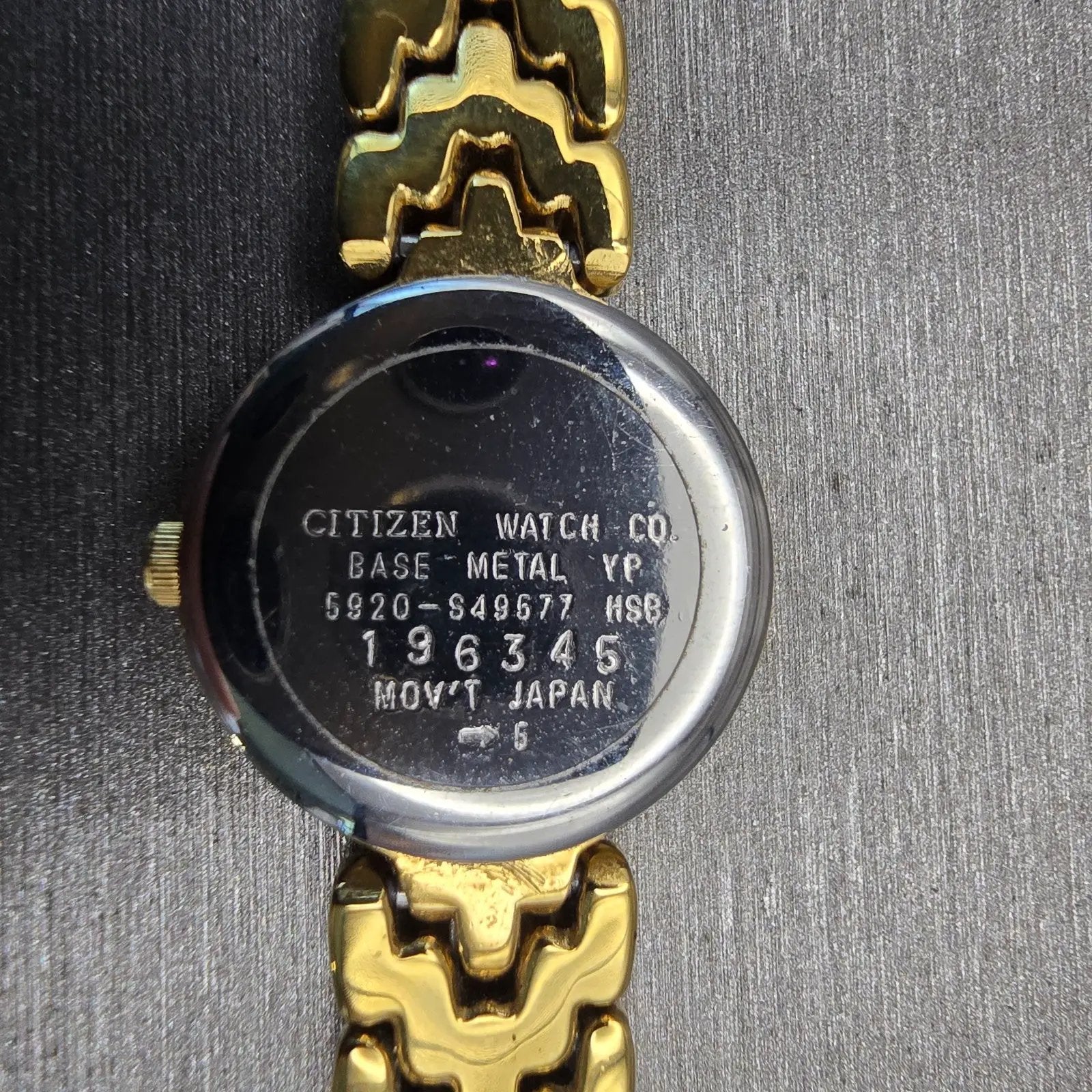 Citizen Watch Women 19mm MOP Dial Gold Tone Round 5920-S49677 New Battery VTG10