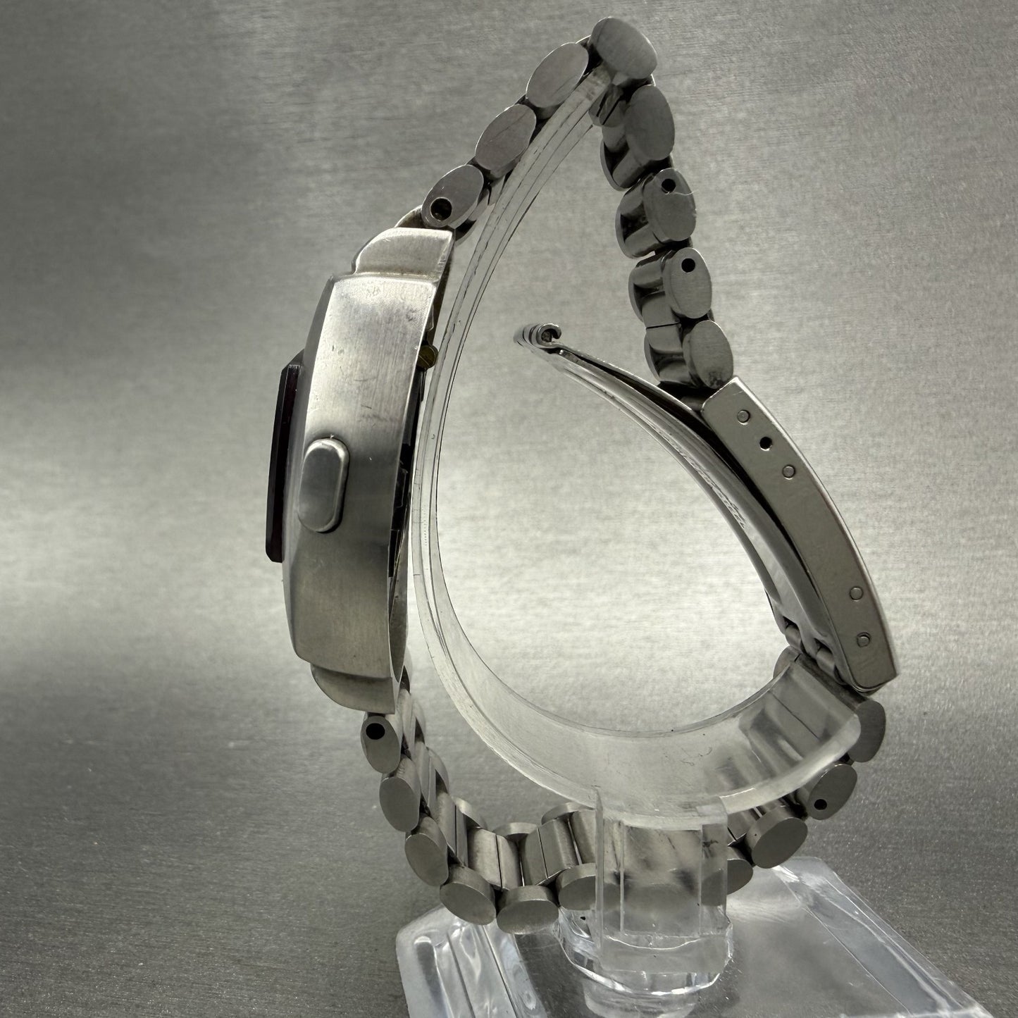 Pulsar P4 Tiffany & Co Watch Men 40mm RED LED Stainless Steel Vintage PARTS7