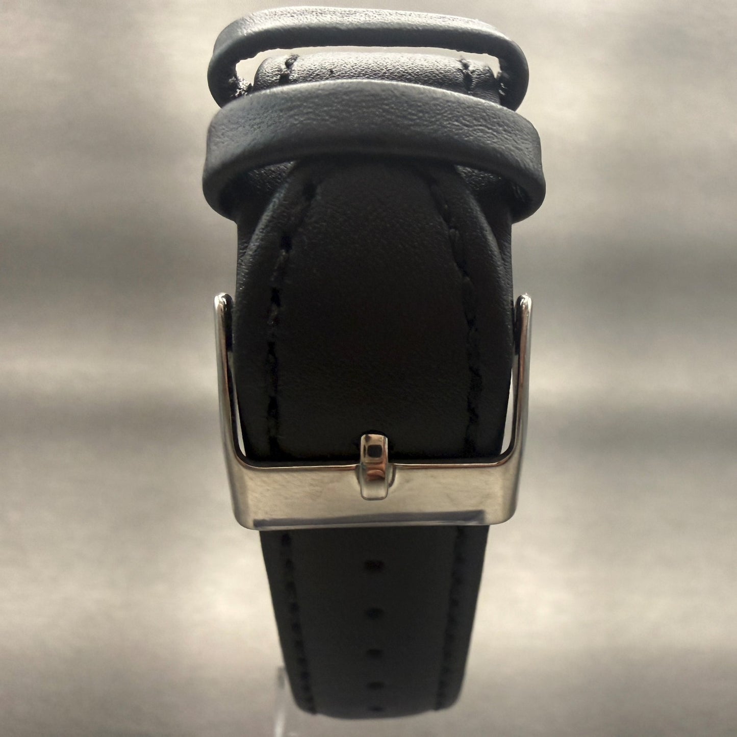 Seiko Watch Men 28mm Black Dial Silver Tone Rectange 7830-5040 New Battery8