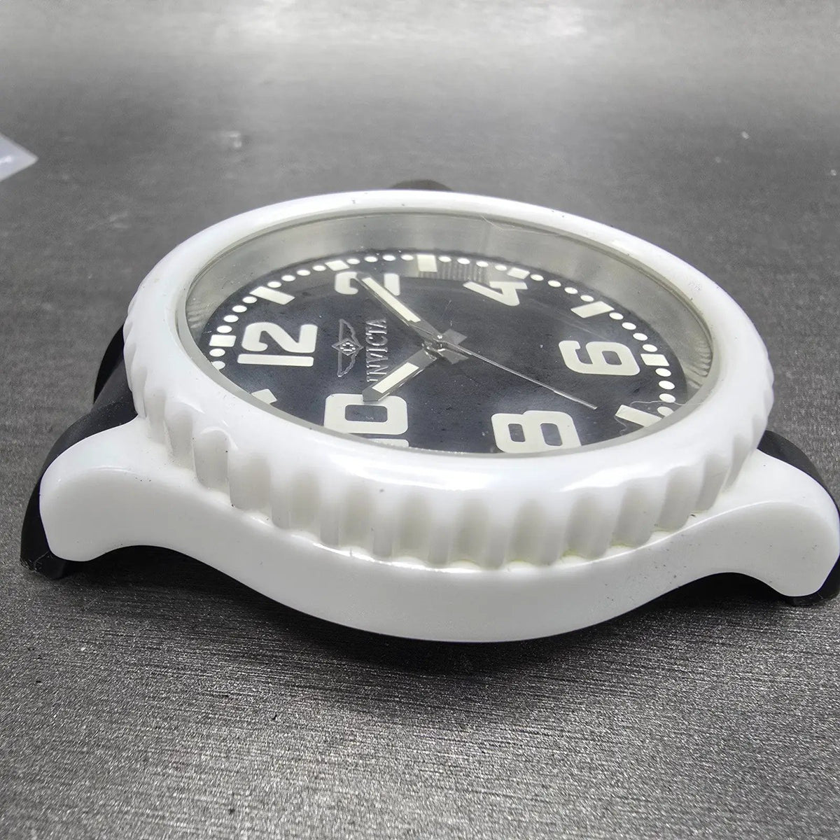 Invicta Russian Diver Watch Men 51mm Black Dial White Ceramic Round 1935 New Bat3