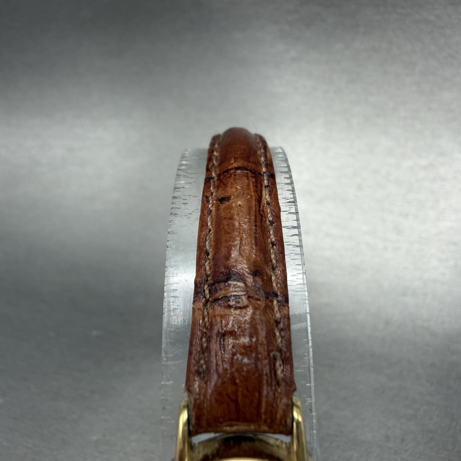 Seiko Watch Women 19mm Gold Dial Gold Tone Round 5420-0019 New Battery VTG4