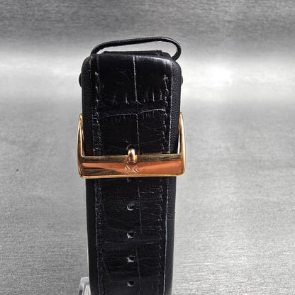 Skagen Watch Men 33mm Black Dial Rose Gold Date Rectangle 984LRLB New Battery7