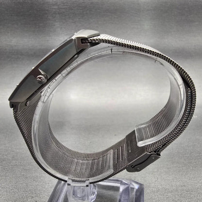 Skagen Tank Watch Men 34mm Gray Dial Titanium Daydate 396LTTM New Battery6