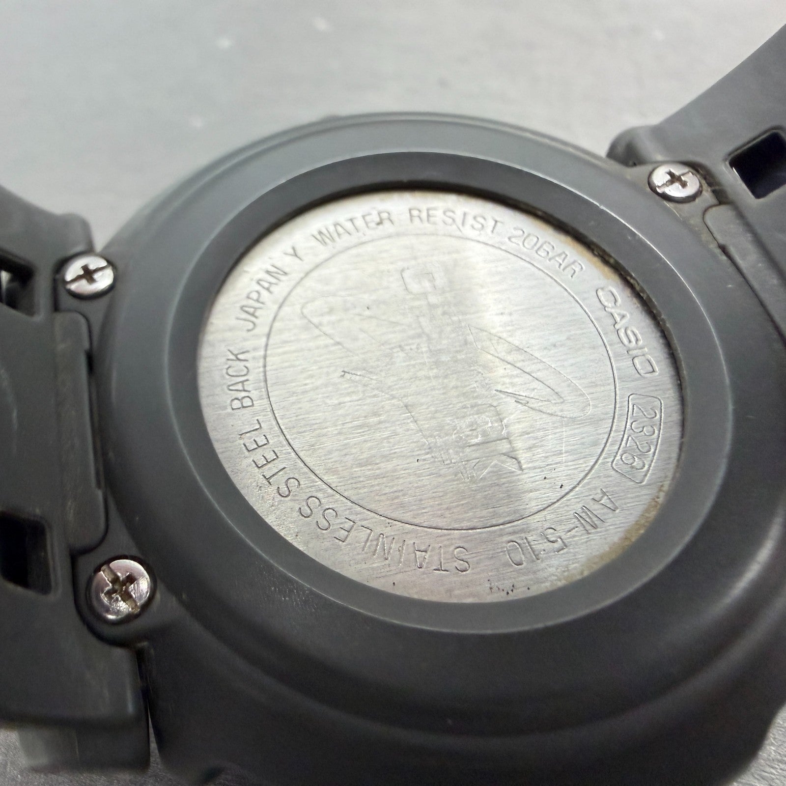Casio G-Shock AW-510 Watch Men 47mm Black Blue Analog Digital Alarm Chrono PARTS10