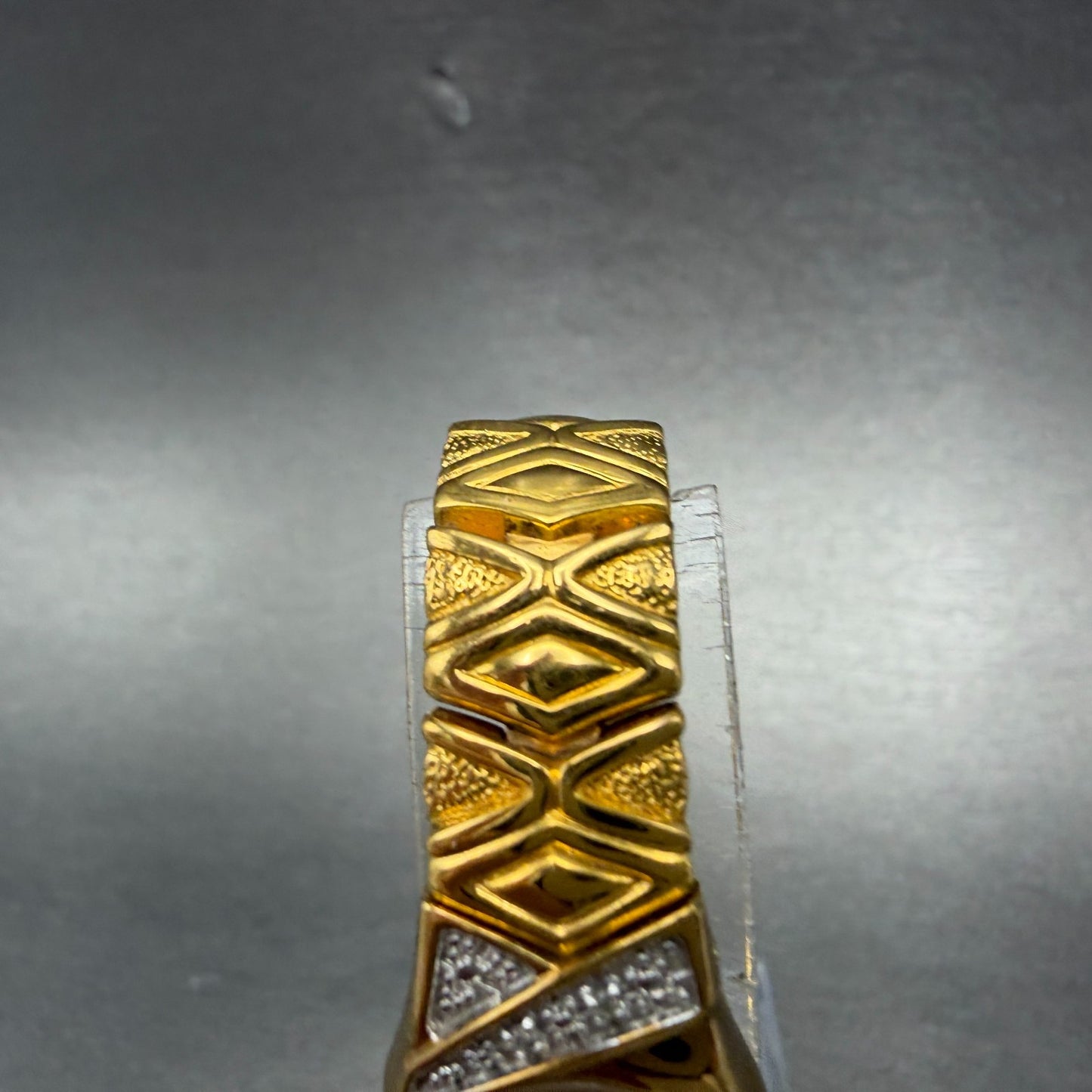 Seiko Watch Women 17mm Champagne Dial Gold Tone Oval V400-6559 VTG New Battey4