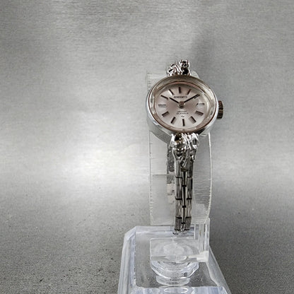 Seiko Special Watch Women 17mm Silver Dial Silver Round 11400050 Manual Runs5