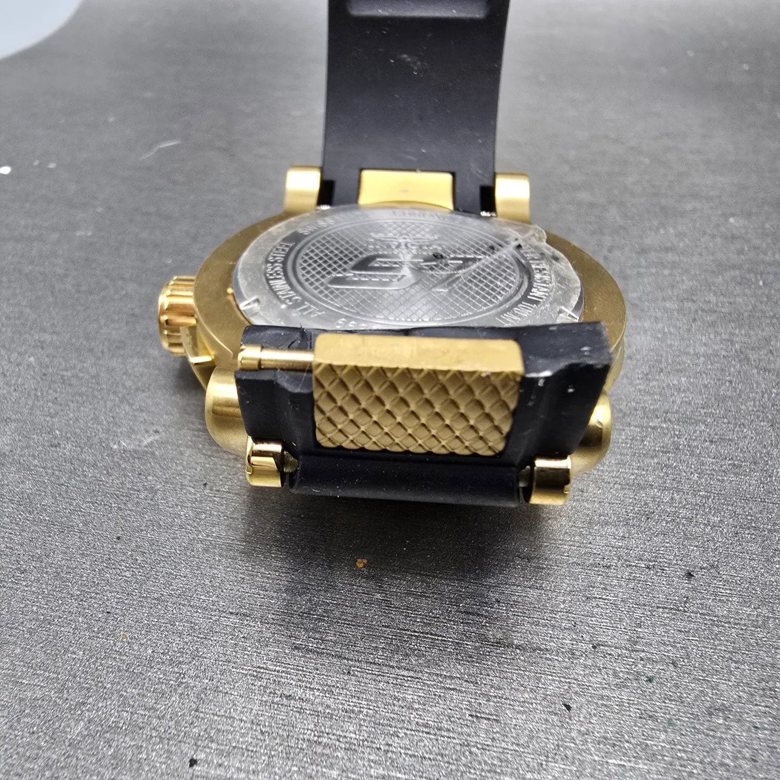 Invicta S1 Chronograph Watch Men 48mm Champagne Dial Gold Tone Date 0899 New Bat7