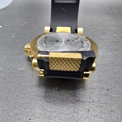 Invicta S1 Chronograph Watch Men 48mm Champagne Dial Gold Tone Date 0899 New Bat7