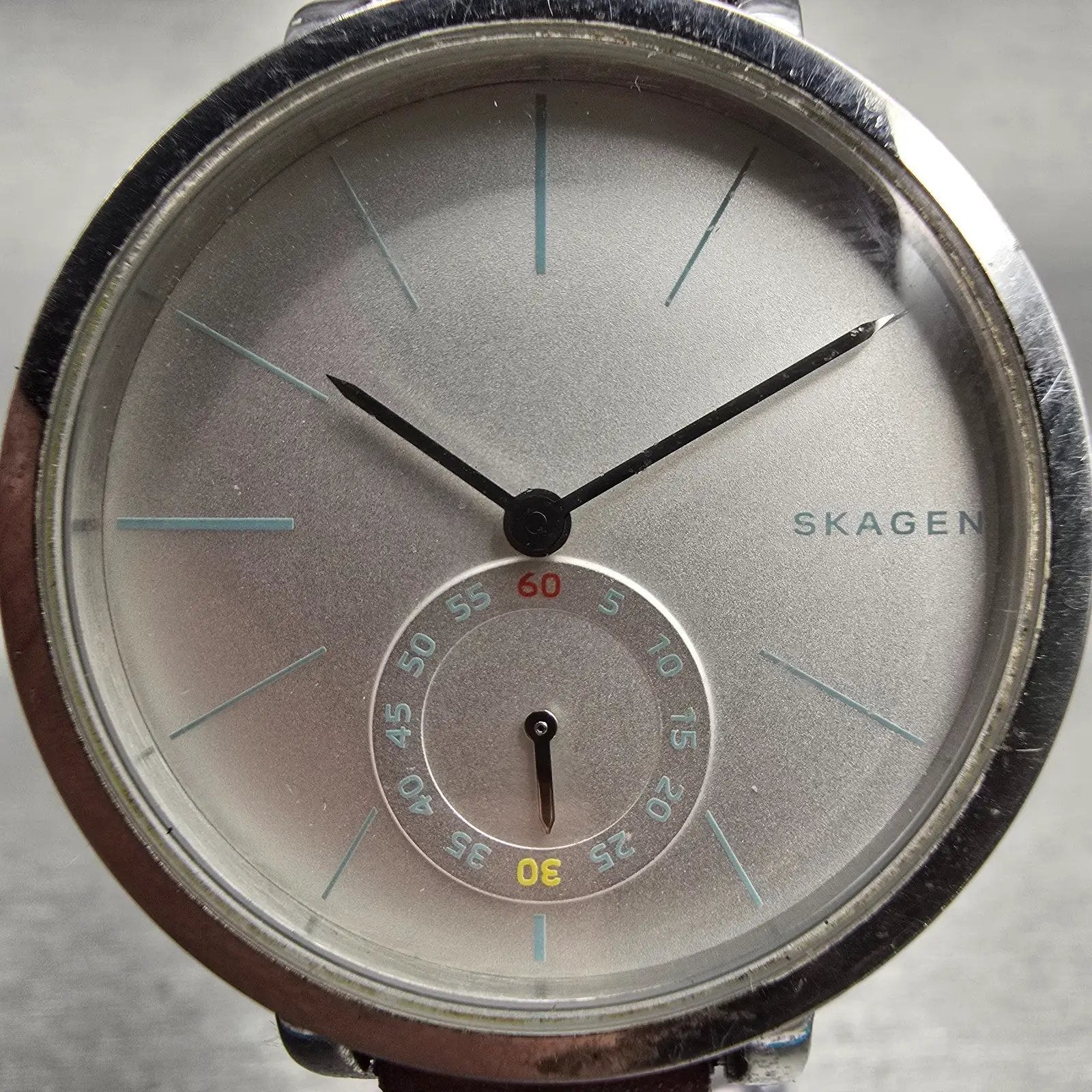 Skagen Hagen Watch Women 34mm Silver Dial Silver Tone Round SKW2450 New Battery1