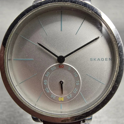 Skagen Hagen Watch Women 34mm Silver Dial Silver Tone Round SKW2450 New Battery1
