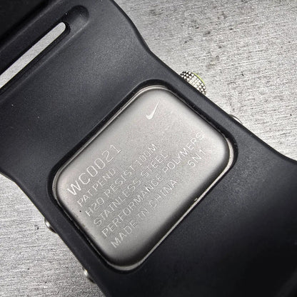 Nike Hammer Digital Watch Men 40mm Silver Black Chrono WC0021 New Battery10