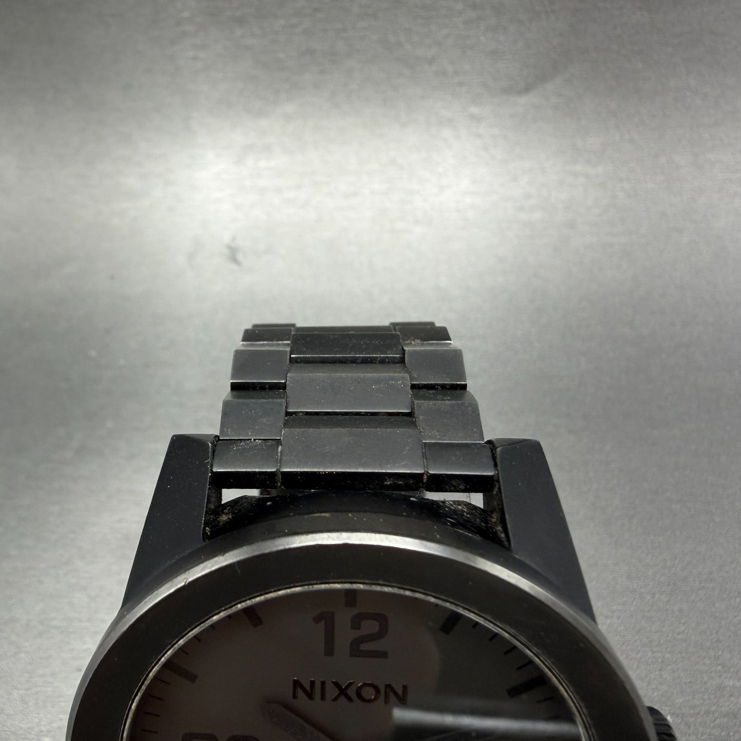 Nixon The Corporal Watch Men 48mm Black Dial Black Tone Round Bracelet new BattA4