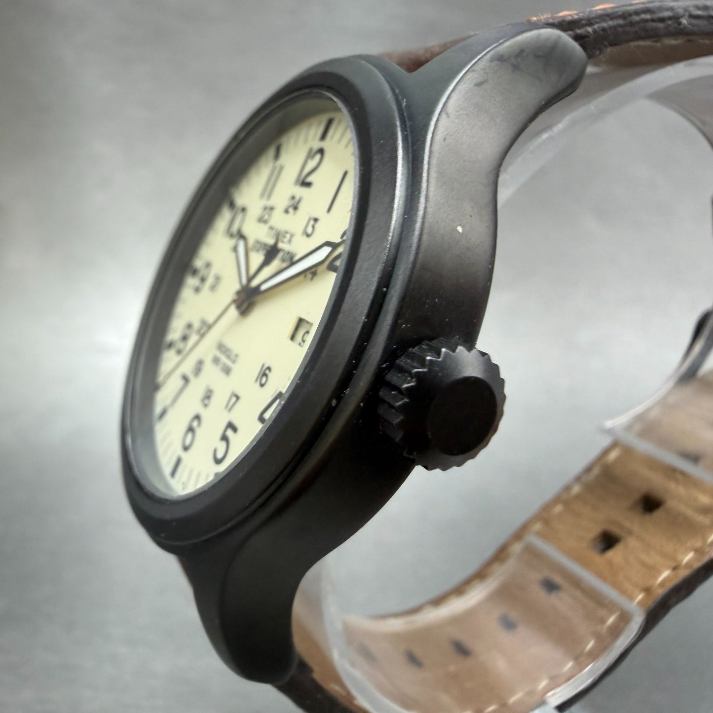 Timex Expedition Scout Watch Men 43mm White Dial Steel Date T49963 New Battery2