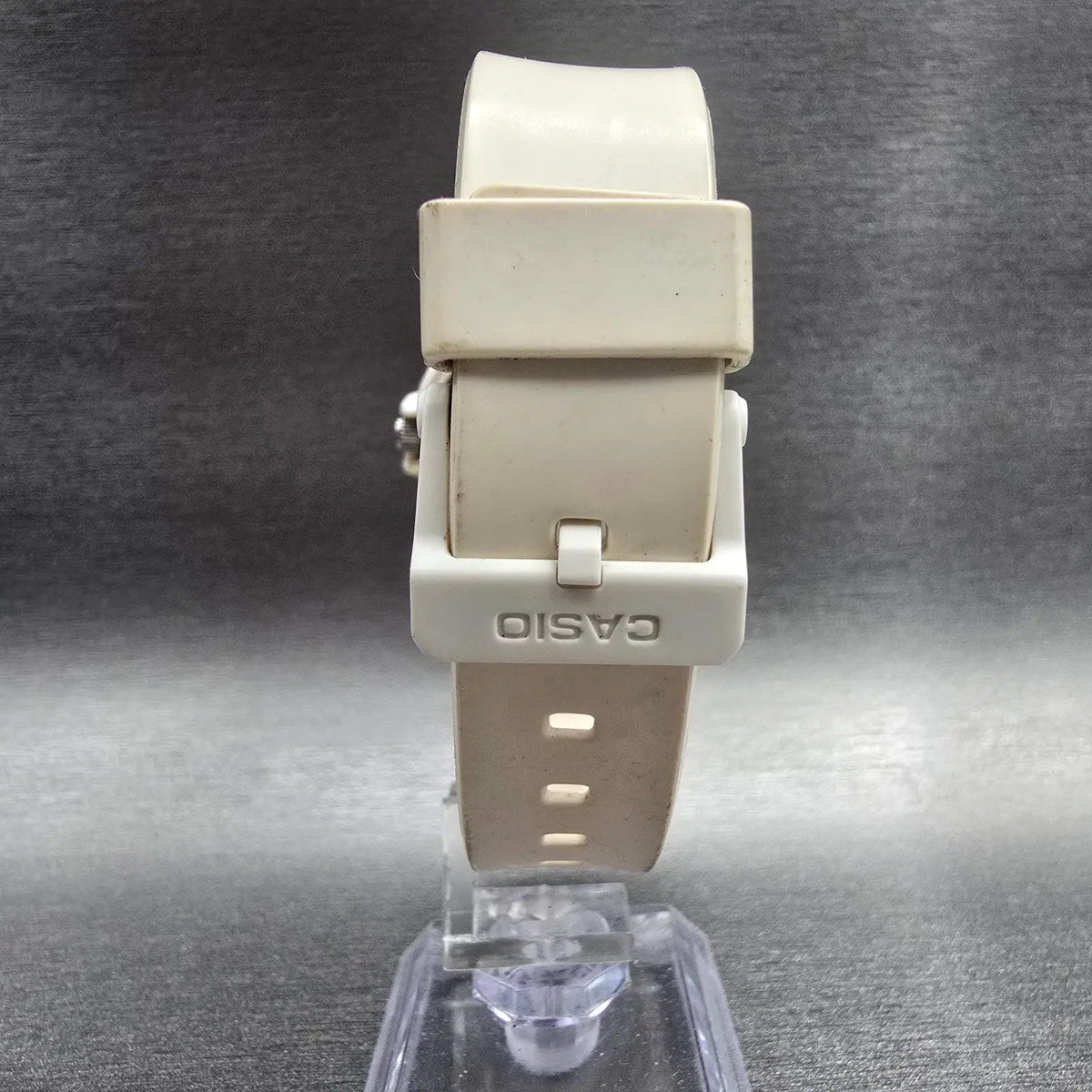 Casio Dive Watch Women 34mm White Dial White Tone Date Round LRW-200H New Batt7