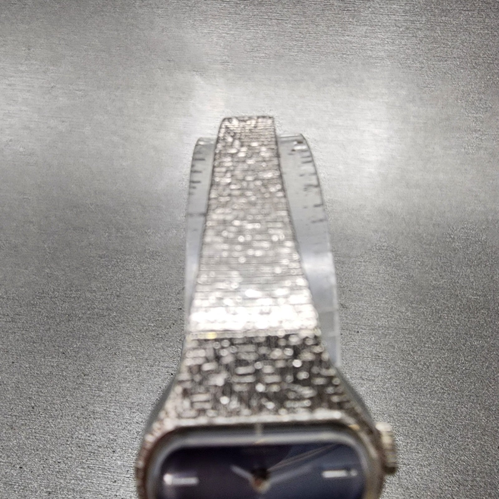 Seiko Watch Women 22mm Blue Dial White Gold plated Manual Wind Runs 1138604
