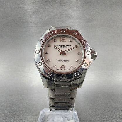 Raymond Weil Spirit Watch Women 29mm MOP Dial Diamond Accents 3170 New Battery5