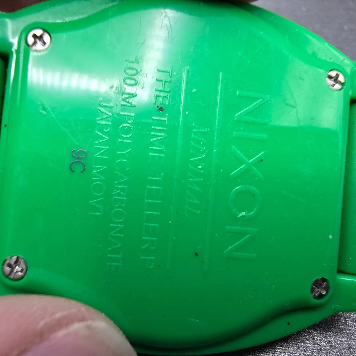 Nixon Time Teller Watch Men 39mm Green Dial Green Tone Round New Battery6