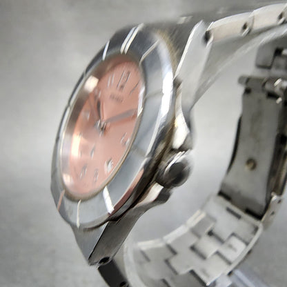Seiko Watch Women 28mm Pink Dial Silver Tone Date 7N820620  Lukia  New Battery2