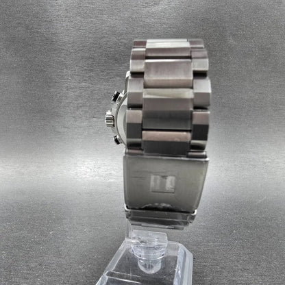 Tissot Supersport Chrono Watch Men 46mm Black Dial Steel Date Round New Battery7