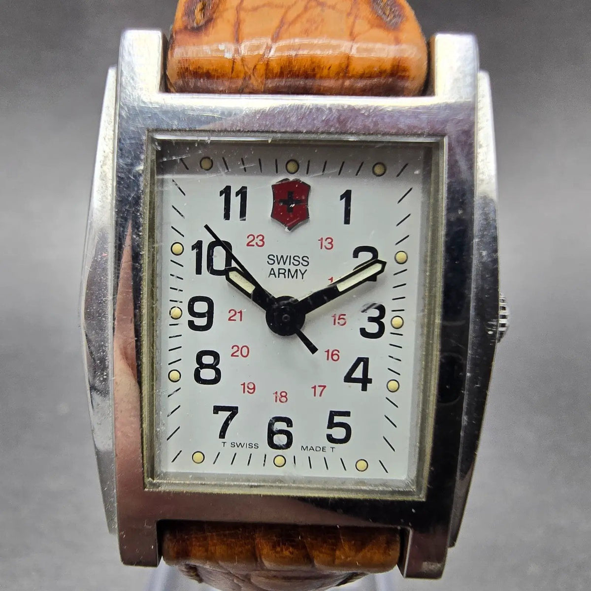 Victorinox Swiss Army Officer Tank Watch Women 23mm White Dial Steel  PARTS2