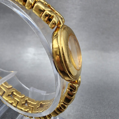 Seiko Watch Women 20mm Champagne Dial Gold Tone Round 1n001c70 New Battery3