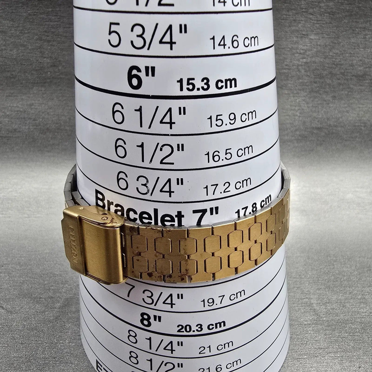 Citizen Seven Watch Men 31mm Champagne Dial Gold Tone 2030-202864 New Battery JP9