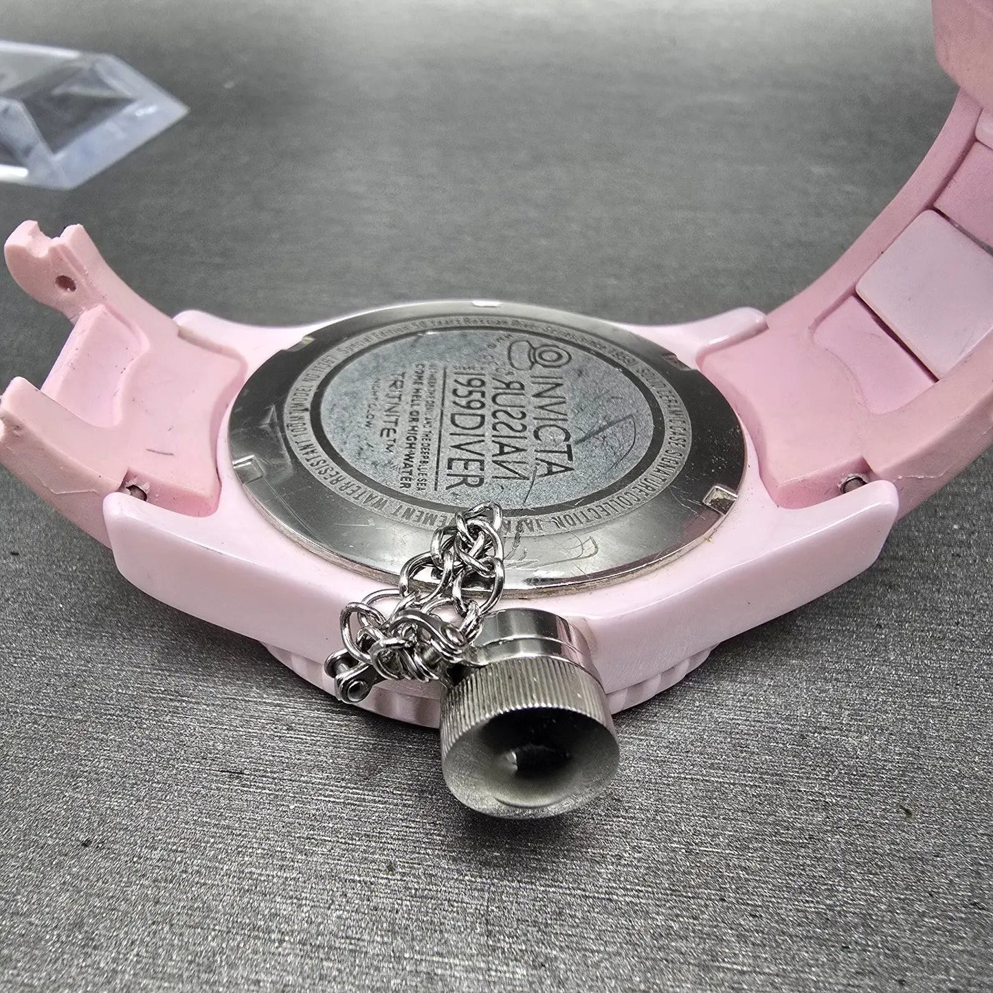 Invicta Russian Diver Watch Women 42mm MOP Dial Pink Tone Daydate 11367 PARTS9