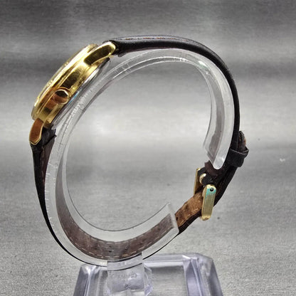 Citizen Watch Women 24mm Black Dial Gold Tone Date Round 6010-K06878 New Battery6