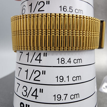 Orient Tank Watch Men 26mm Black Dial Gold Tone Rectangle New Battery VTG10