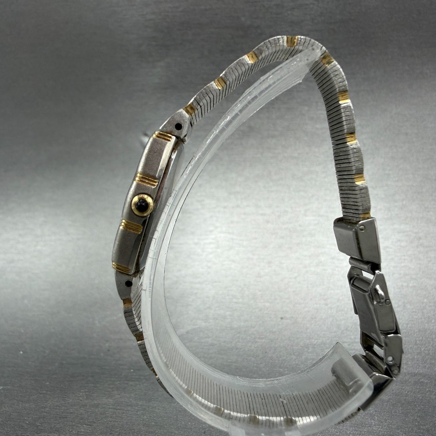 Seiko Watch Women 19mm Silver Dial Two Tone Oval 2C20-6060 New Battey Vintage6